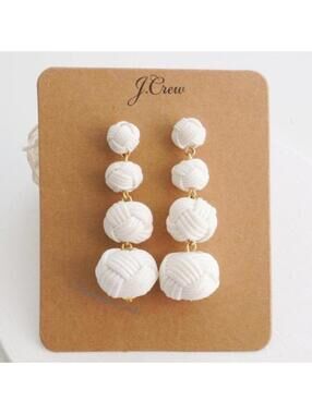 J.Crew Love Knot Drop Earrings
